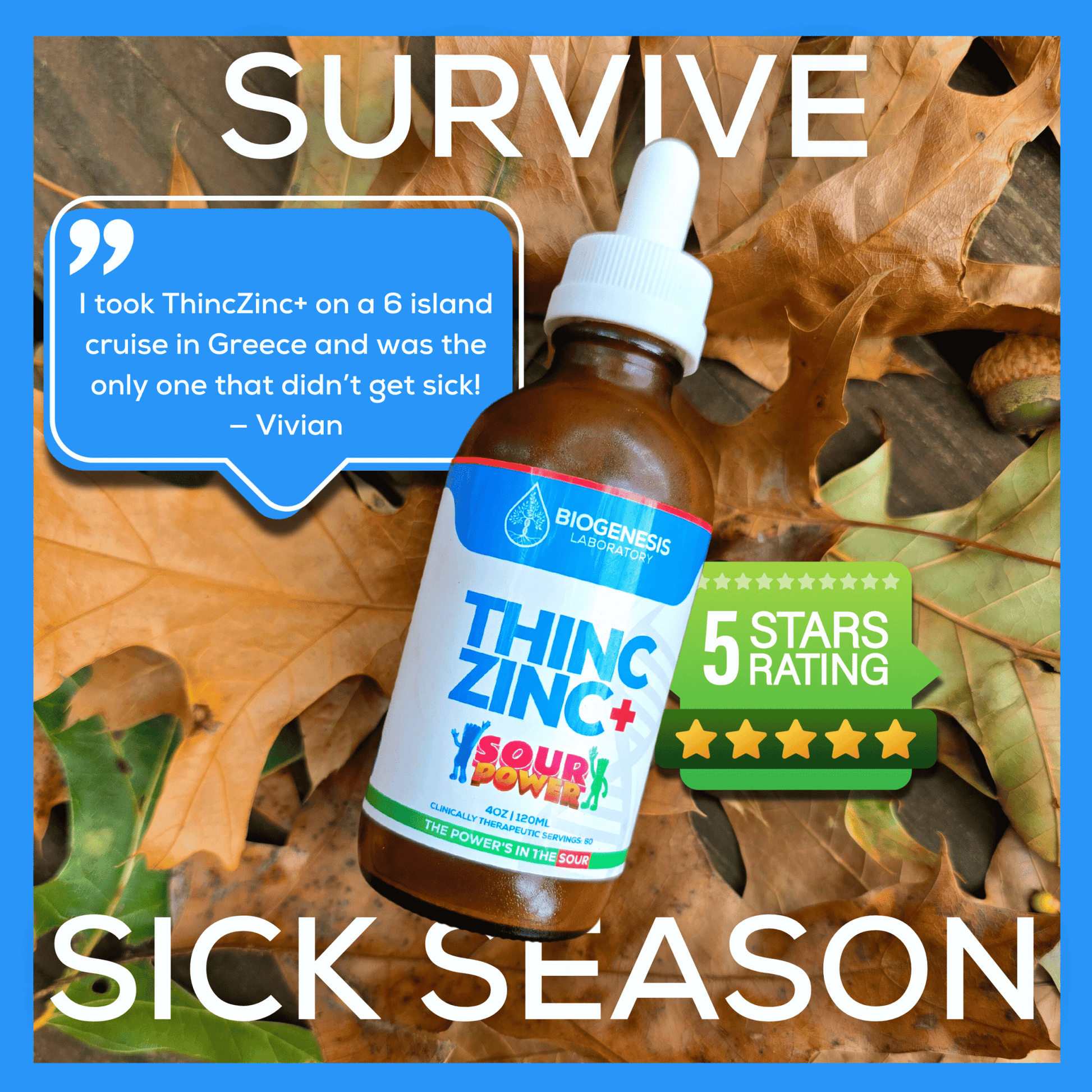 ThincZinc Plus | Organic Liquid Zinc, Magnesium, and Vitamin C Drops in MCT & Black Currant Berry Oil, 4oz | 120ml - BioGenesis Laboratory